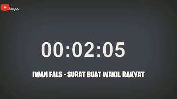 IWAN FALS - SURAT BUAT WAKIL RAKYAT REGGAE VERSION UNCLE DJINK COVER ( VIDEO LIRIK)