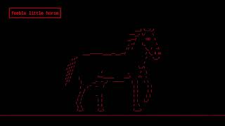 Feeble Little Horse - Picture Official Audio