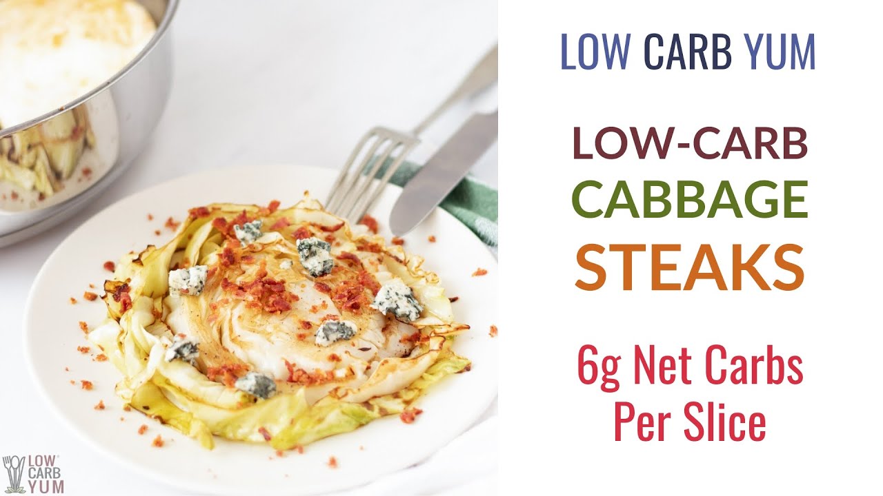 Cabbage Steaks with Bacon and Blue Cheese YouTube