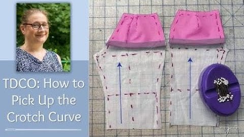 Top Down Center Out Jean Fitting - How to Pick Up the Crotch Curve