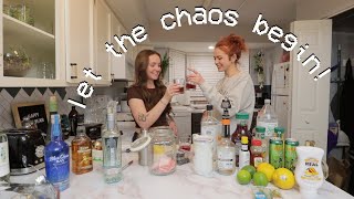 MYSTERY COCKTAILS?! drink making w/ friends :)