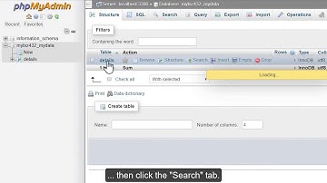phpMyAdmin Tools - Searching through a database