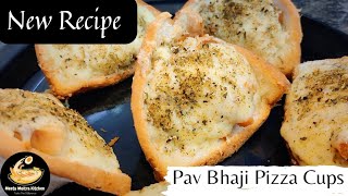 Ekdum New Recipe Aapke liye/ Pav Bhaji Pizza Cups - Specially for kids ????????