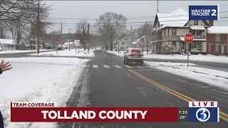 VIDEO: Conditions improve in Tolland