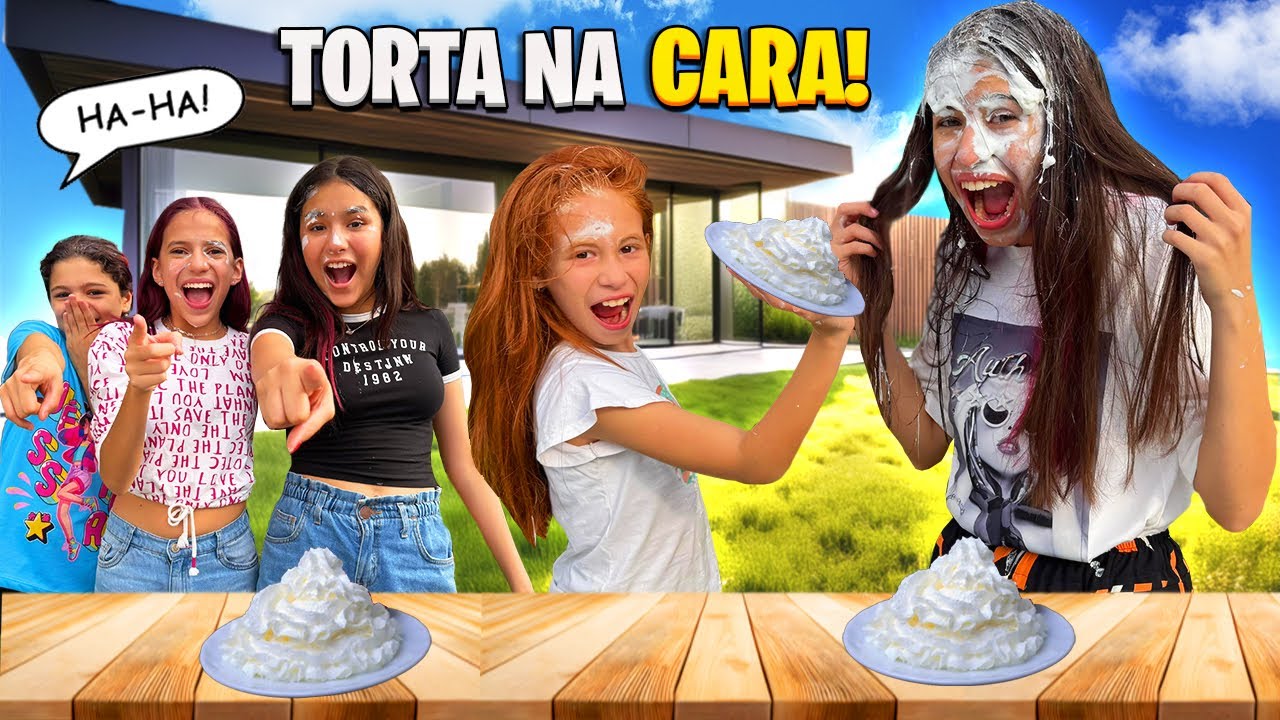 DESAFIO DA TORTA NA CARA * deu ruim entre as irmãs ( GABI E SUSU )