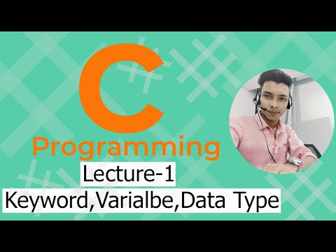 c programming full course Bangla data type keyword variable