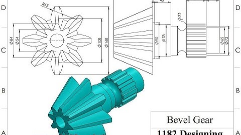 How to design and drawing Helical Bevel Gear in SolidWorks ?