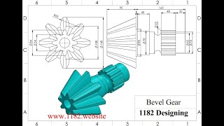 How To Design And Drawing Helical Bevel Gear In Solidworks  helical  bevel  gear design cad