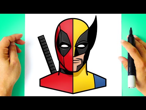 Como DESENHAR o DEADPOOL vs WOLVERINE - Cómo DIBUJAR a DEADPOOL vs WOLVERINE - Drawing Tutorial