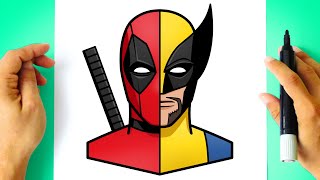 Como Desenhar O Deadpool Vs Wolverine - Cómo Dibujar A Deadpool Vs Wolverine - Drawing Tutorial