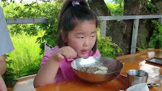 [박하빈 박서하][2022년 8월] 고성 오션 스파호텔 가족탕, 일미가든 냉면, 더테라스 카페