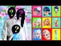 Wrong Wedding Elsa &amp; Jack Frost Ladybug &amp; Rapunzel Couple in Love Wrong Family Baby Heads Puzzles