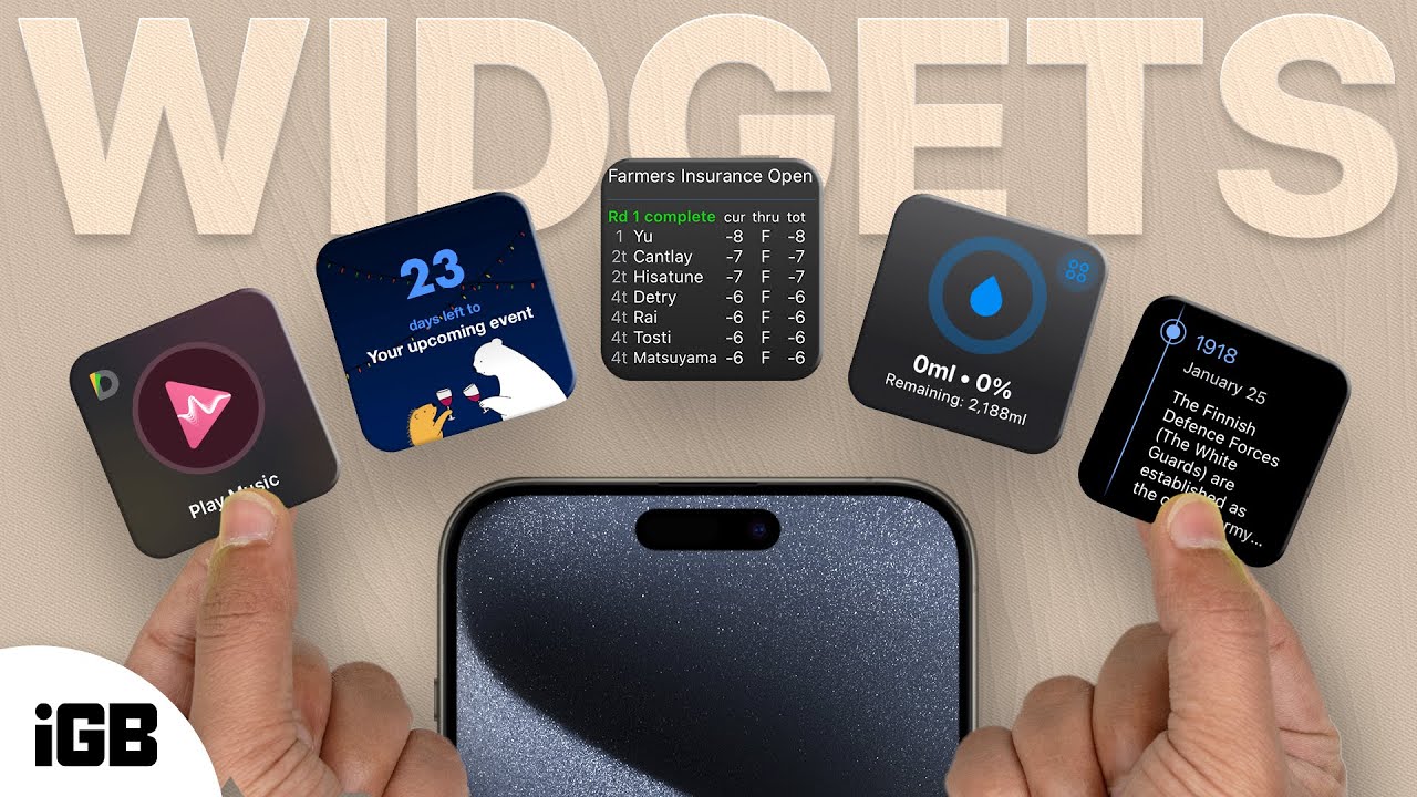 Best widgets for iPhone you should try in 2025 – iGeeksBlog