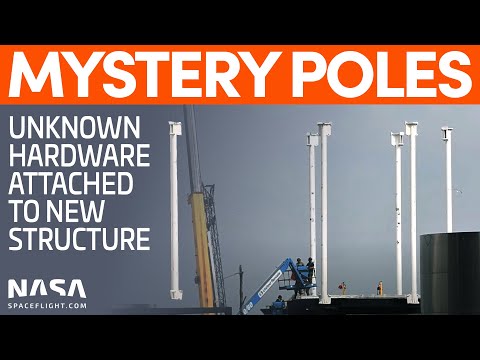 SpaceX Boca Chica: Starship SN18 Aft & Engine Section Mated - Mystery Poles Attached to Structure
