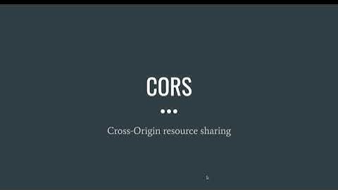 CORS Explained with React  + django