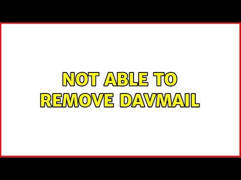 Ubuntu: Not able to remove davmail