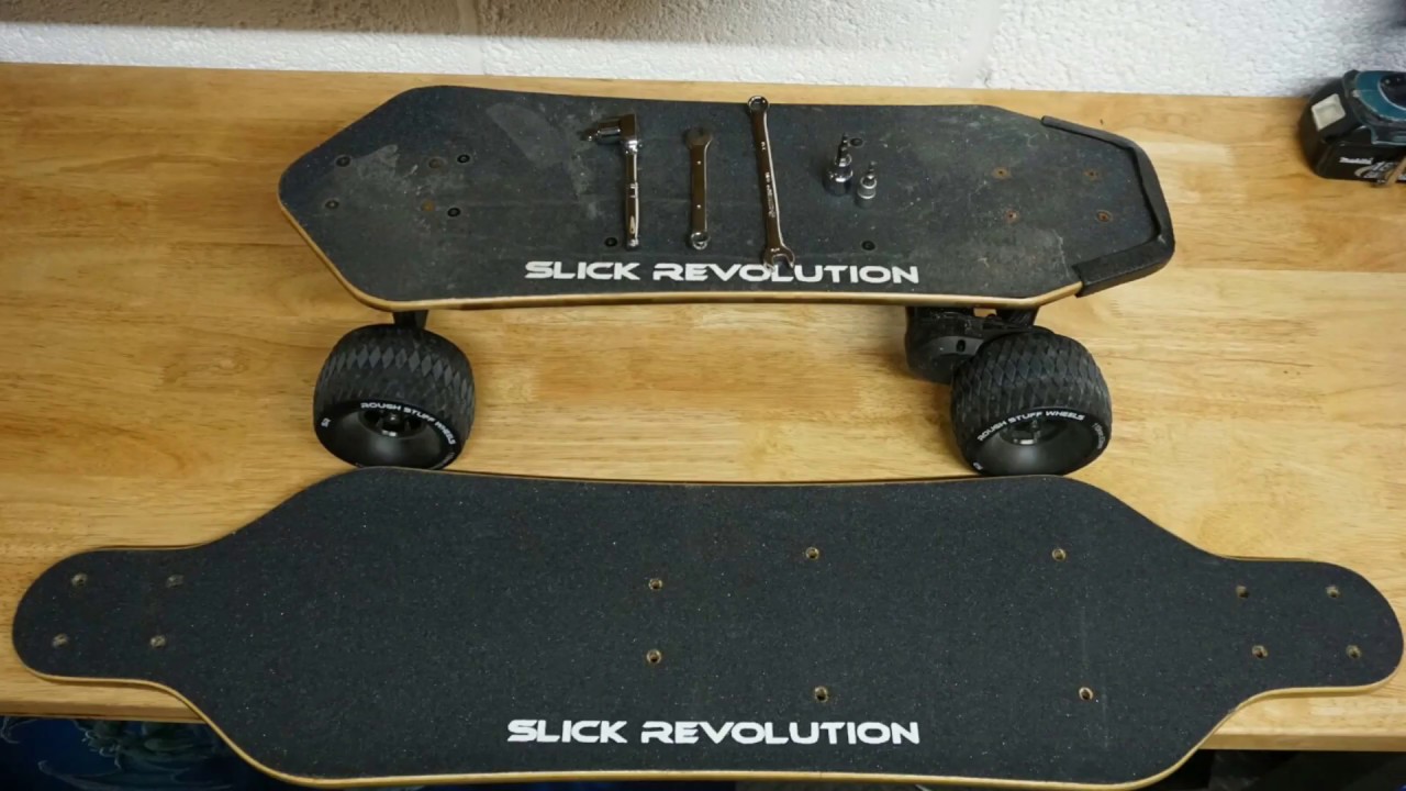 Mini electric skateboard conversion into a Long board tutorial. YouTube