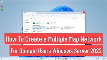 How To Create a Multiple Map Network Drive For Domain Users Using Group Policy Windows Server 2022