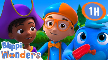 Trouble? Nope, Just the Curiosity Crew! 🎒🌀 | Blippi Wonders Educational Videos for Kids