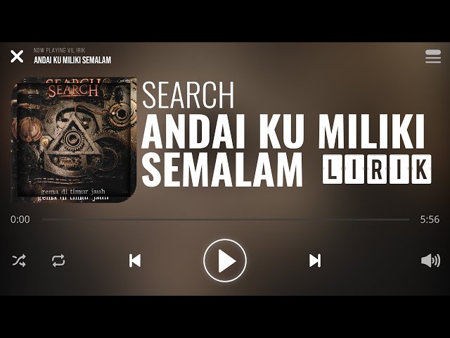 Search - Andai Ku Miliki Semalam
