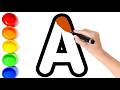 A to Z, Kids rhymes, collection for writing along dotted lines for toddler,Aphabet,ABC song,ABCD,908
