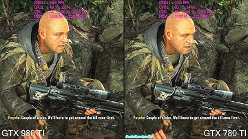 Crysis 3 GTX 980 TI Vs GTX 780 TI Frame Rate Comparison