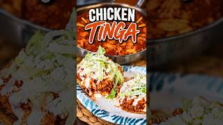 Authentic Chicken Tinga | Homemade Tostadas de Tinga de Pollo