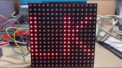 16x16 도트매트릭스 RGY LED모듈 Stop Motion with Arduino Uno R3