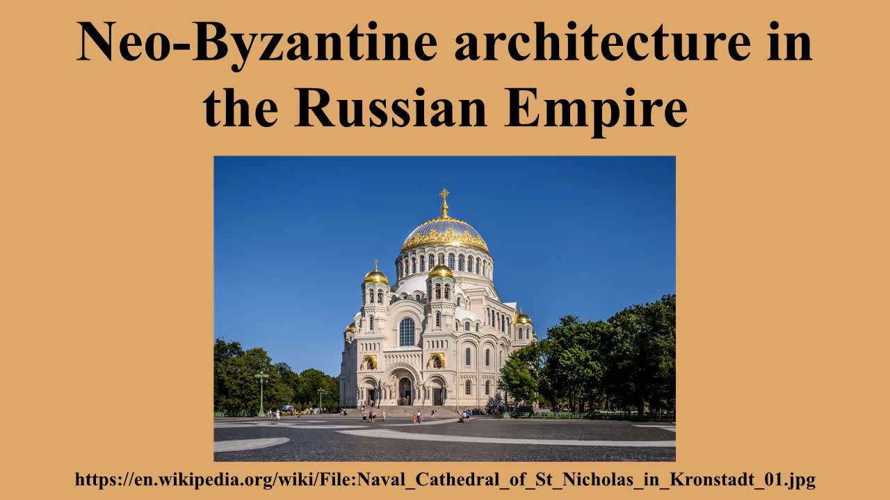 Neo Byzantine Architecture In The Russian Empire Youtube