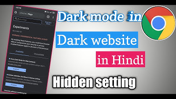How to Enable Darken website in chrome || without Root || Hidden setting
