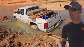 A Race Against Time To Rescue This Truck From A Fast Rising Lake!