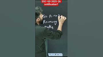 SSC-GD notification 2025-26 #ssc #sscgd #sscexam #notification #ssccgl #sscchsl #exam #rizwansir