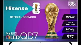 Hisense 85" QD7 Mini-LED 4K TV Review | 144Hz, Dolby Vision &amp; Atmos