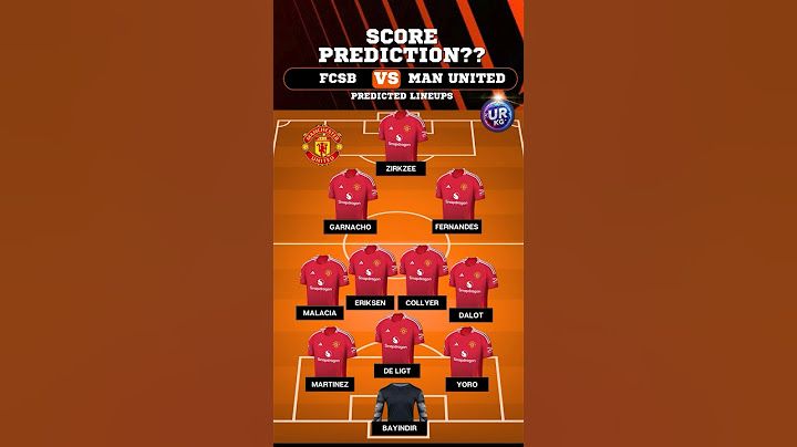 FCSB vs MANCHESTER UNITED: PREDICTED LINEUPS 🔴🔵 | Europa League CLASH!