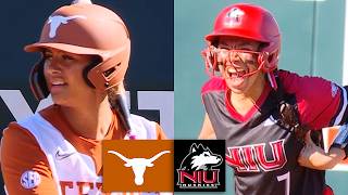 Northern Illinois vs #2 Texas Women's College Softball Highlights Full Game 2026