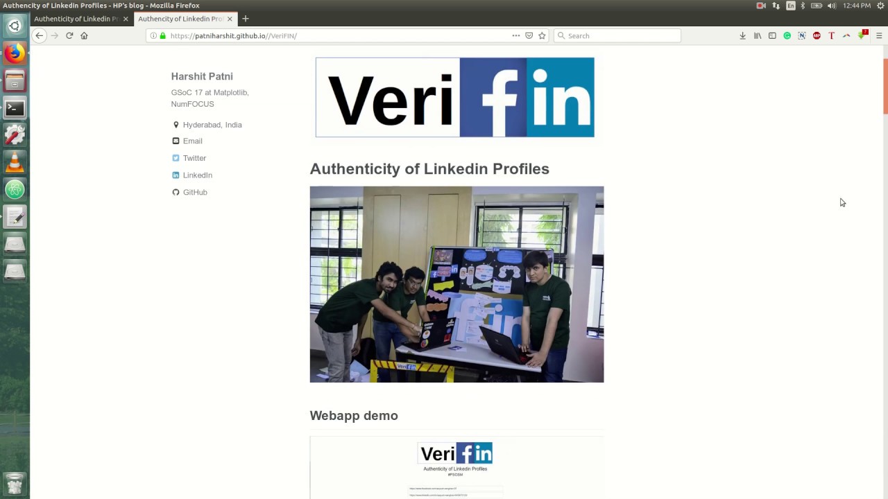 Authenticity of Linkedin Profiles