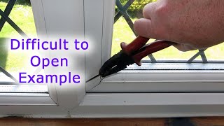 The Handle Moves but the Window Won't Open (Difficult to open example)