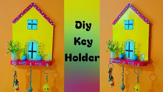 Diy key holder/how to make key holder at home #diycrafts #makingkeyholder #home #art 