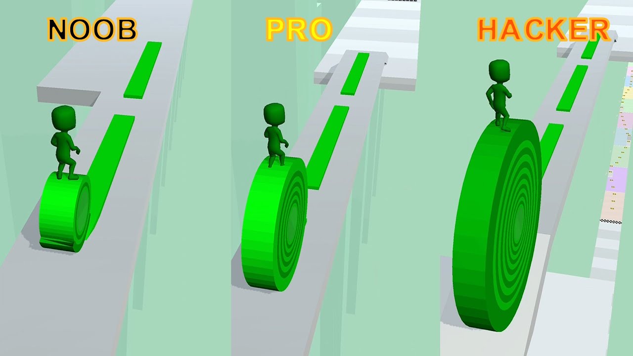 NOOB vs PRO vs HACKER in Layers Roll