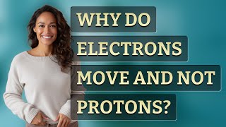 Why do electrons move and not protons?