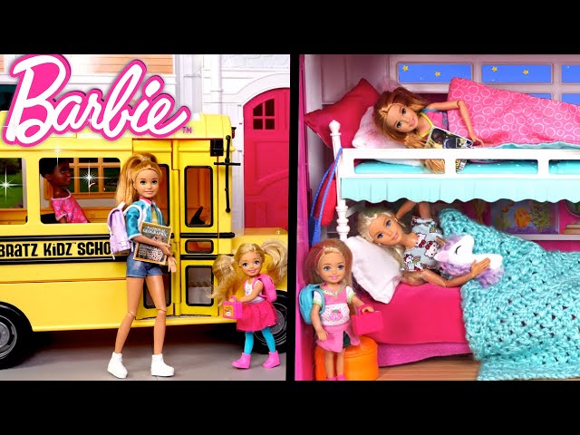 Barbie Sisters Morning to Night Routine School Life Episodes - Titi Toys & Dolls class=