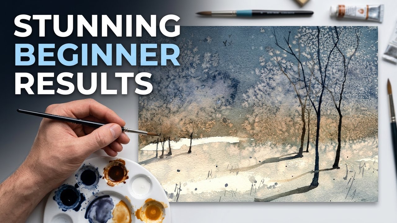 Easy Watercolor Landscape Painting Techniques for Beginners Tutorial ...