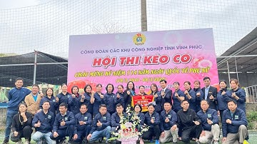 Giải nhì kéo co công đoàn các khu công nghiệp tỉnh Vĩnh Phúc nhân ngày 8/3/2024