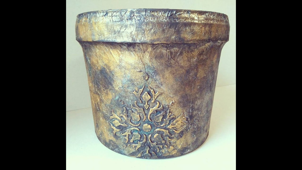 Cómo reciclar y decorar un cubo de plástico