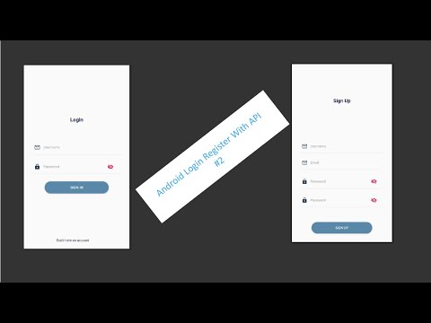 Android Login Register with an API || android login register tutorial  || Retrofit Configuration #2