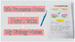 Tips to take biology notes effectively+Life Process Handwritten notes||CBSE class 10 Biology screenshot 2