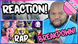 Dragon Ball Villain Rap Cypher Reaction | GameboyJones ft. RUSTAGE, Daddyphatsnaps & more