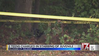 Two teenagers charged in stabbing of juvenile in Raleigh