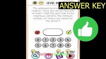 Brain Test Tricky Puzzles LEVEL 99 My widowed granny has three children they all married lease child