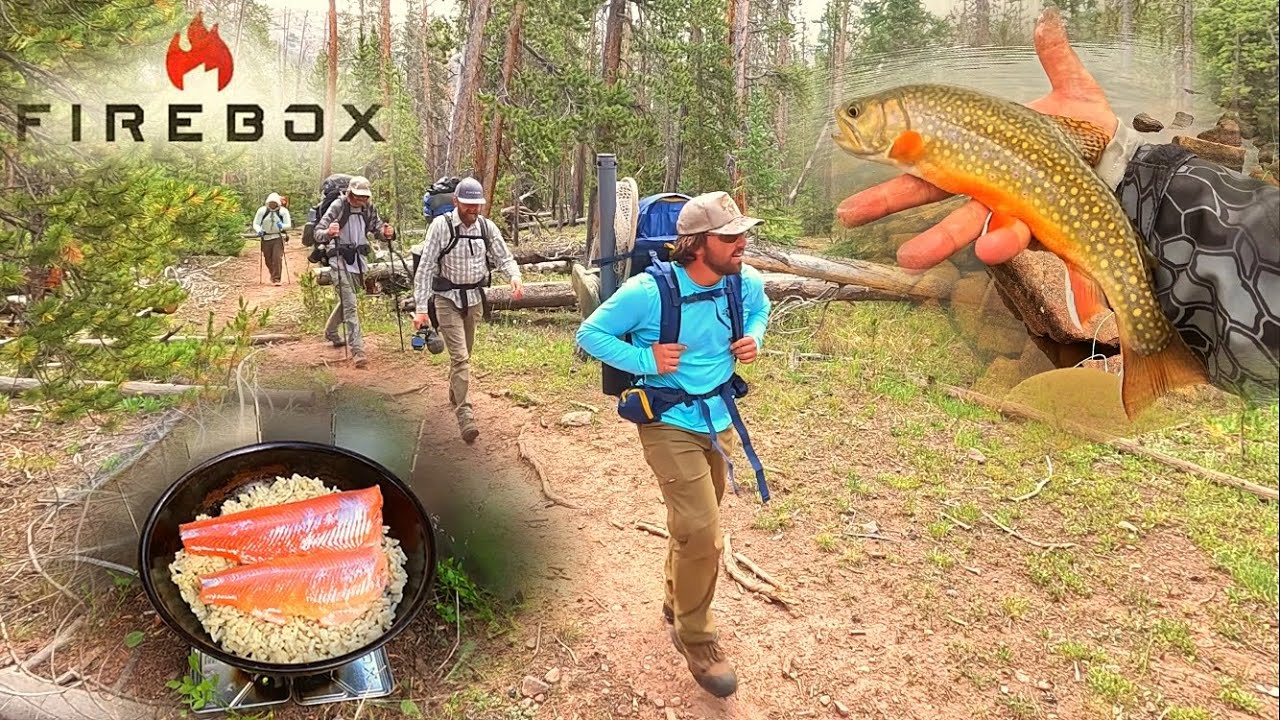 Wilderness Backpacking & Trout Fishing, CATCH & COOK w/ Firebox Stove, Trout Howler, Utah Water Log